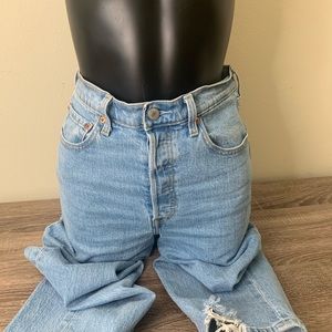 High waisted jeans